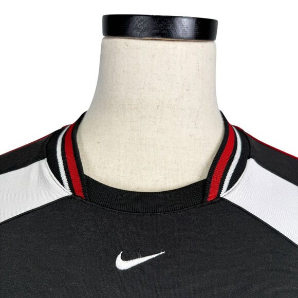 Vintage Nike Center Check Chicago Bulls 90s XL Team Jersey Black/White - Picture 7 of 11